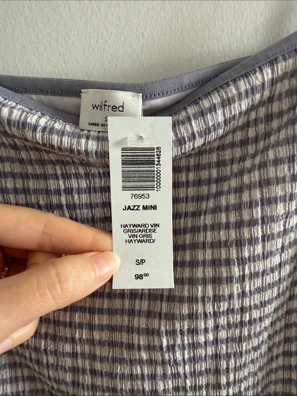 Aritzia Light lavendar Mini Slip Dress with Spaghetti Straps - Picture 4 of 8